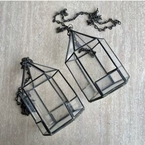 Set of 2 vintage Hanging Planters